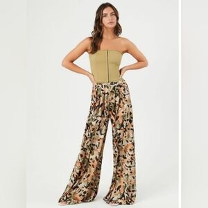Abstract Print Palazzo Pants